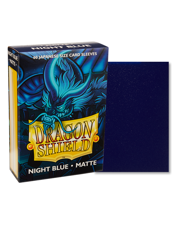 Deck Sleeves (Small) - Dragon Shield - Japanese - Matte - Night Blue (60 ct.)