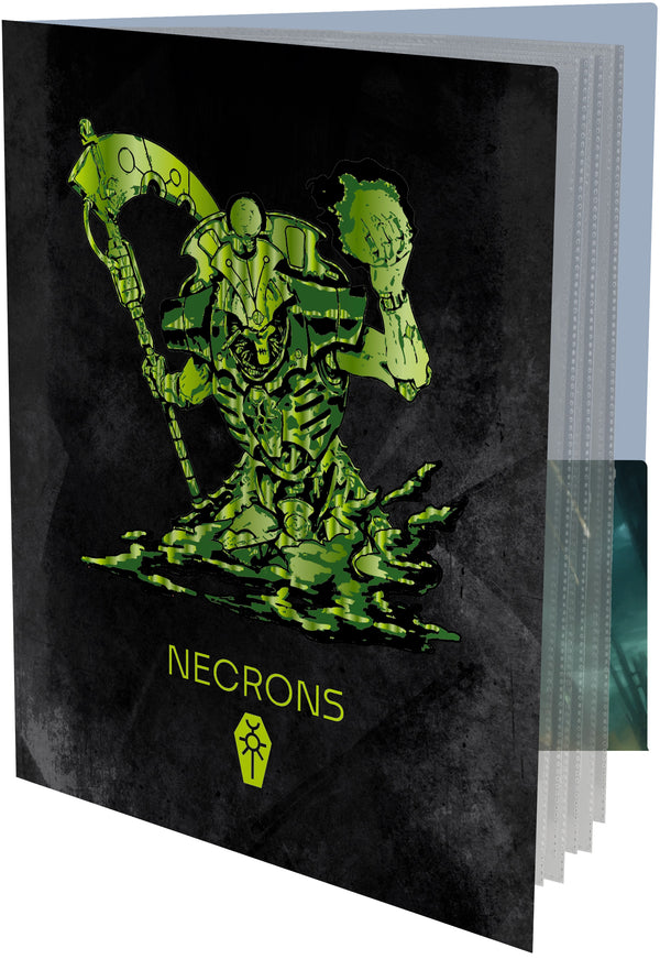 Binder - Ultra Pro - 4-Pocket Portfolio - Datasheet/Index Card - Warhammer 40K - Codex Aligned: Necron