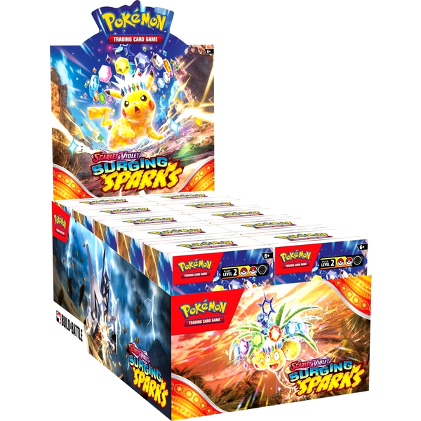 Pokémon TCG - Scarlet & Violet Set 8 - Surging Sparks (SV08) - Build and Battle Display