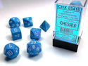 Dice - Chessex - Polyhedral Set (7 ct.) - 16mm - Opaque - Light Blue/White