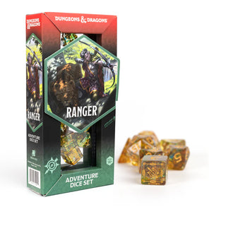 Dice - Sirius - Polyhedral RPG Set (16 ct.) - 16mm - Adventure Dice - Ranger Green/Multi