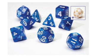 Dice - Sirius - Polyhedral RPG Set (8 ct.) - 16mm - Pearl Blue Acrylic