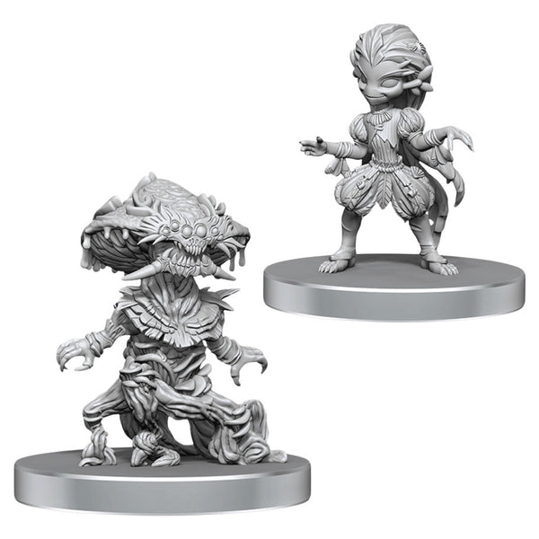 D&D - Nolzur's Marvelous Unpainted Miniatures - Fungus Leshy and Seaweed Leshy