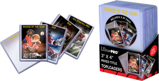 Ultra Pro - Card Storage - Toploaders - 3" x 4" Mixed Titles (25 ct.)