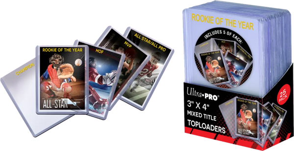 Ultra Pro - Card Storage - Toploaders - 3" x 4" Mixed Titles (25 ct.)