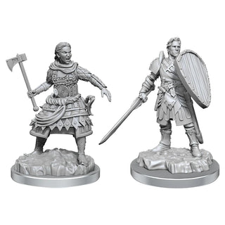 D&D - Nolzur's Marvelous Unpainted Miniatures - Human Fighters