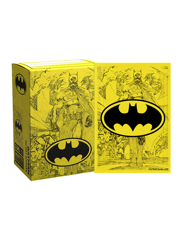 Deck Sleeves - Dragon Shield - Art - Dual Matte - The Batman Core Yellow (100 ct.)