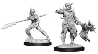 Magic: The Gathering - MTG Unpainted Miniatures - Coralhelm Commander & Halimar Wavewatch