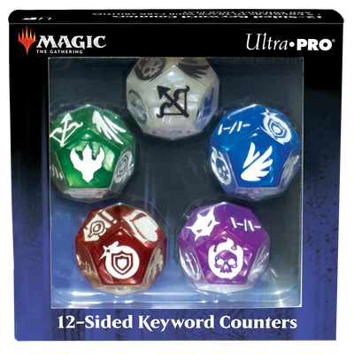 Dice - Ultra Pro - D12 Set (5 ct.) - Magic The Gathering Dice - 12 Sided Keyword Counters