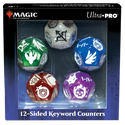 Dice - Ultra Pro - D12 Set (5 ct.) - Magic The Gathering Dice - 12 Sided Keyword Counters