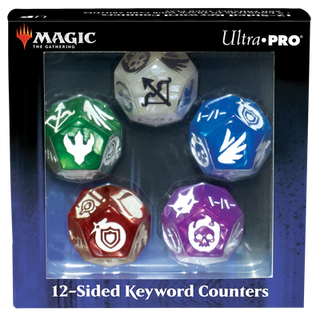 Dice - Ultra Pro - D12 Set (5 ct.) - Magic The Gathering Dice - 12 Sided Keyword Counters
