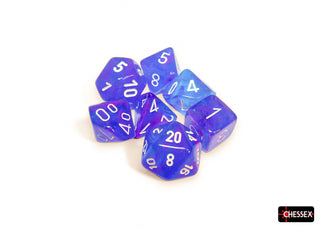 Dice - Chessex - Polyhedral Set (7 ct.) - 16mm - Nebula - Aura/White