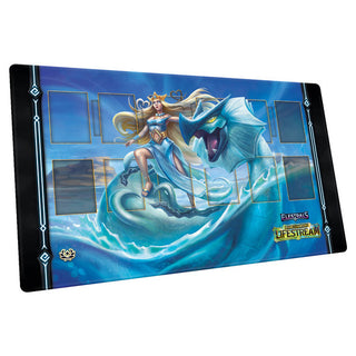 Playmat - Elestrals TCG - Lifestream - Lochagon Champion of Aphrodite