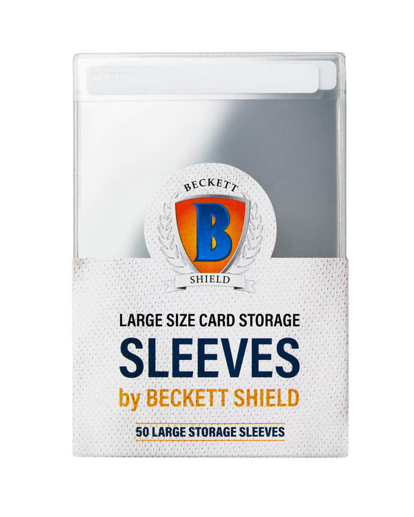 Beckett Shield - Card Storage - Semi-Rigid Sleeves - Large Size (50 ct.)