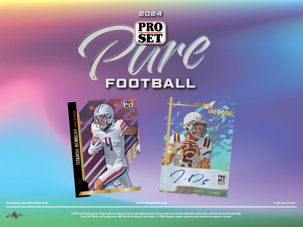 2024 Leaf Pro Set Pure Football Hobby Box