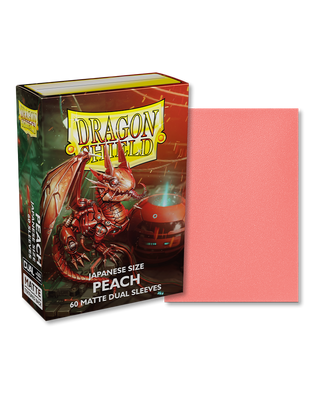 Deck Sleeves (Small) - Dragon Shield - Japanese - Matte Dual - Peach (60 ct.)