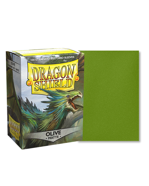 Deck Sleeves - Dragon Shield - Matte - Olive (100 ct.)