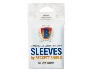 Beckett Shield - Card Storage - Soft Sleeves - Standard Size Card Sleeves (100 ct.)