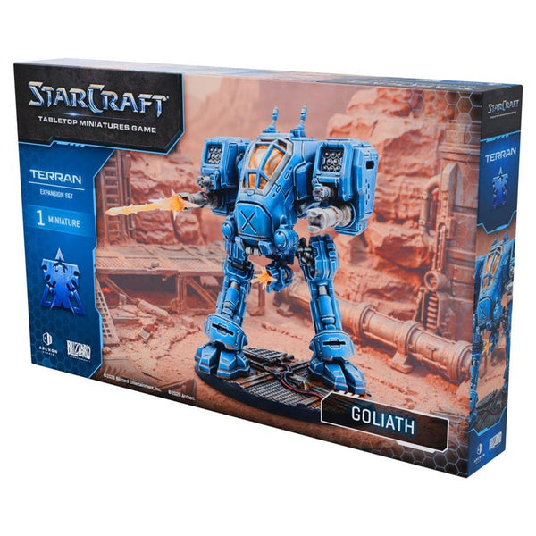 (NOT FOR SALE UNTIL 08/07/2026) StarCraft Tabletop Miniatures Game - Terran Goliath Expansion Set