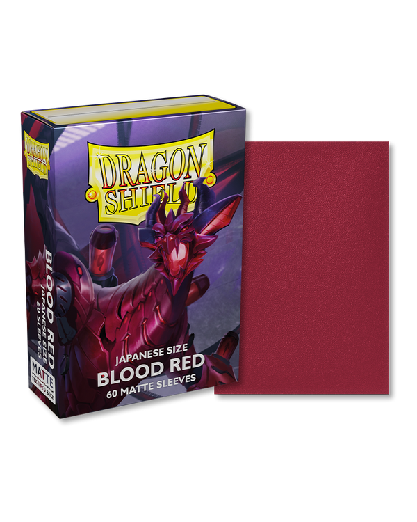 Deck Sleeves (Small) - Dragon Shield - Japanese - Matte - Blood Red (60 ct.)