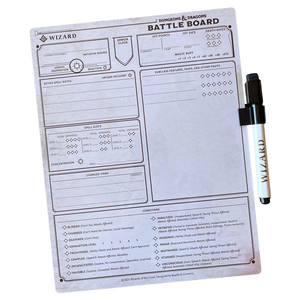 D&D 5E (5th Edition) - Battle Board - Wizard
