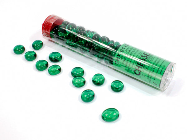 Counters - Chessex - Glass Stones - Crystal Dark Green