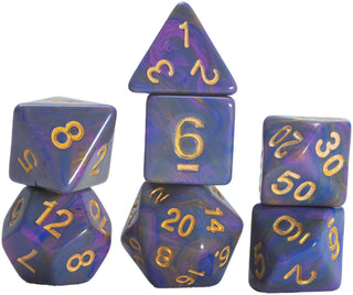 Dice - Sirius - Polyhedral RPG Set (7 ct.) - 16mm - Unicorn - Purple