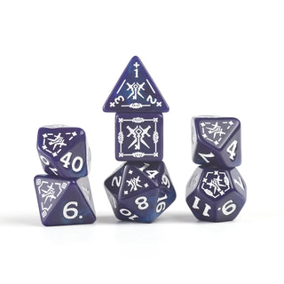 Dice - Sirius - Polyhedral RPG Set (7 ct.) - 16mm - Adventure Dice - Rogue Purple