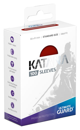 Deck Sleeves - Ultimate Guard - Katana - Red (100 ct.)