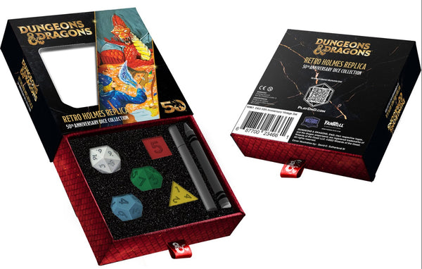 Dice - Metallic Dice Games - D&D 50th Anniversary - Retro Holmes Replica Dice Set (5 ct.)