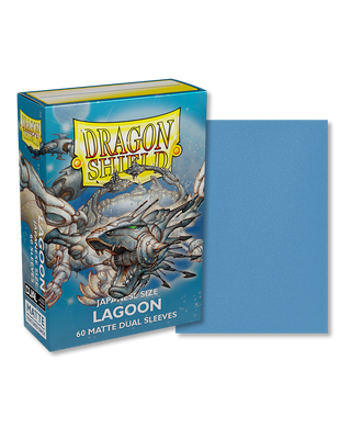 Deck Sleeves (Small) - Dragon Shield - Japanese - Matte Dual - Lagoon (60 ct.)