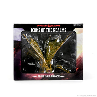 D&D - Icons of the Realms - Premium Painted Miniatures - Adult Gold Dragon