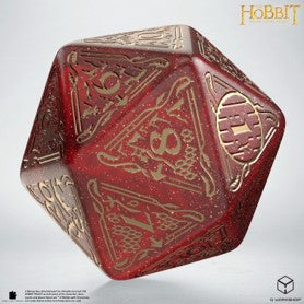 Dice - Q-Workshop - The Hobbit - Jumbo Spindown D20 - Ember