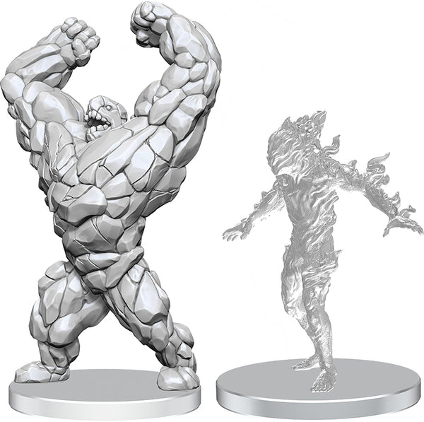 Pathfinder Battles Deep Cuts - Unpainted Miniatures - Living Landslide & Living Wildfire