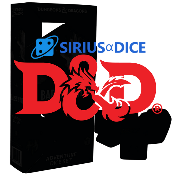 Dice - Sirius - Polyhedral RPG Set (14 ct.) - 16mm - Adventure Dice - Bard Blue/Black