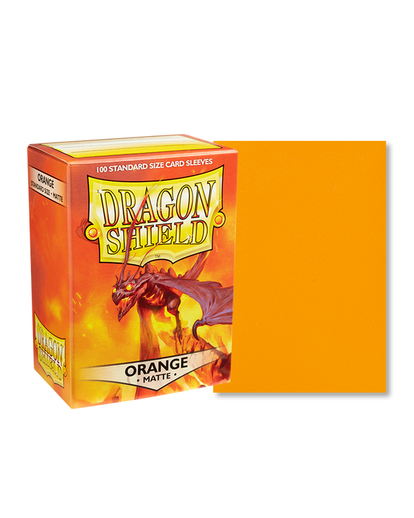 Deck Sleeves - Dragon Shield - Matte - Orange (100 ct.)
