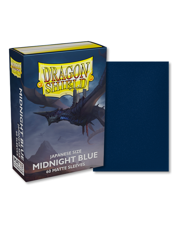 Deck Sleeves (Small) - Dragon Shield - Japanese - Matte - Midnight Blue (60 ct.)
