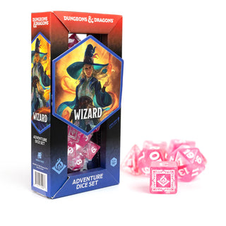 Dice - Sirius - Polyhedral RPG Set (16 ct.) - 16mm - Adventure Dice - Wizard Fuchsia