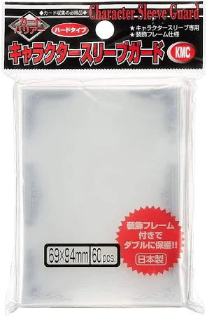 Deck Sleeve Covers - KMC Character Guard - Clear w/Silver Scroll (60 ct.)