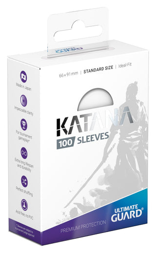 Deck Sleeves - Ultimate Guard - Katana - Clear/Transparent (100 ct.)