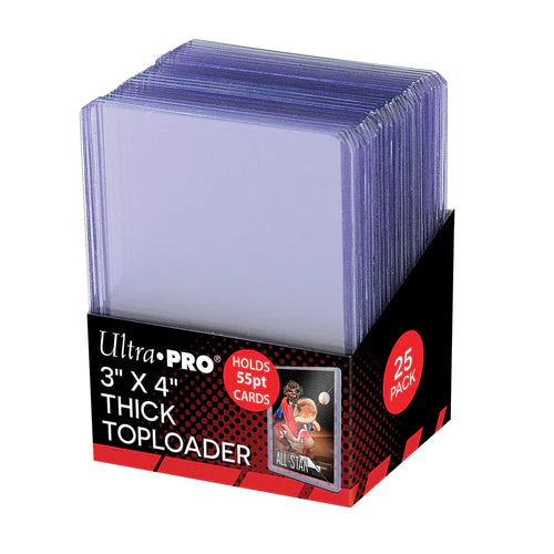 Ultra Pro - Card Storage - Toploaders - 3" x 4" Thick (Action Packed) 55 pt. Card Holder (25 ct.)