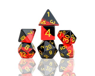 Dice - Sirius - Polyhedral RPG Set (8 ct.) - 16mm - Brimstone