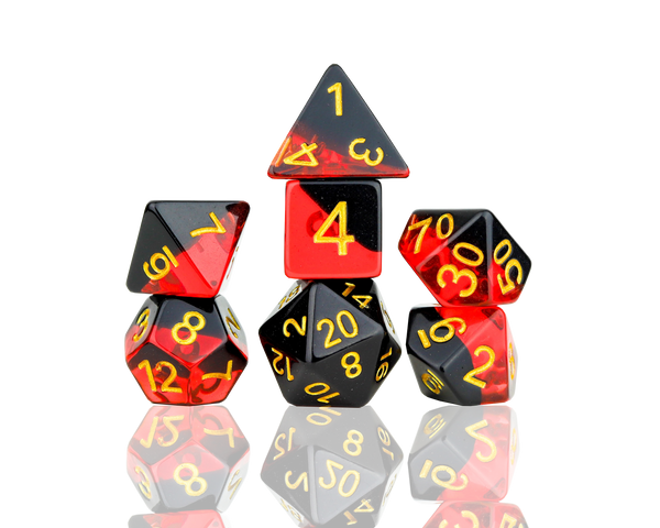 Dice - Sirius - Polyhedral RPG Set (8 ct.) - 16mm - Brimstone