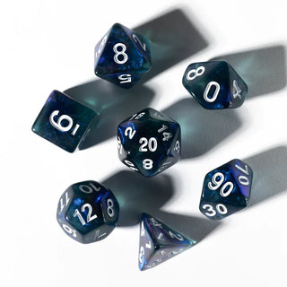 Dice - Sirius - Polyhedral RPG Set (7 ct.) - 16mm - Treasure Series - Sapphire