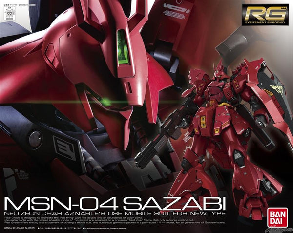 Bandai Hobby - Char's Counterattack - RG Sazabi 1/144 Model Kit