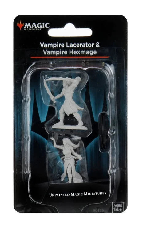 Magic: The Gathering - MTG Unpainted Miniatures - Vampire Lacerator & Vampire Hexmage