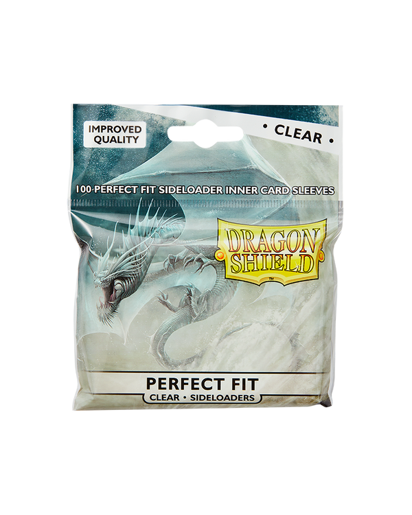 Deck Sleeves (Fit) - Dragon Shield - Perfect Fit - Side-Loading - Clear (100 ct.)
