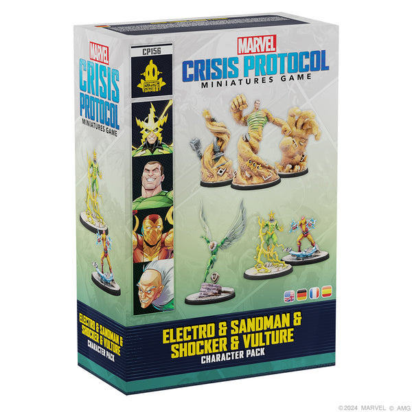 Marvel Crisis Protocol - Electro & Sandman & Shocker & Vulture Character Pack