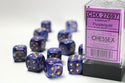 Dice - Chessex - D6 Set (12 ct.) - 16mm - Lustrous - Purple/Gold/Black