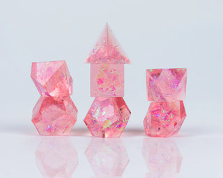 Dice - Sirius - Polyhedral RPG Set (7 ct.) - 16mm - Cloak & Dagger Pink